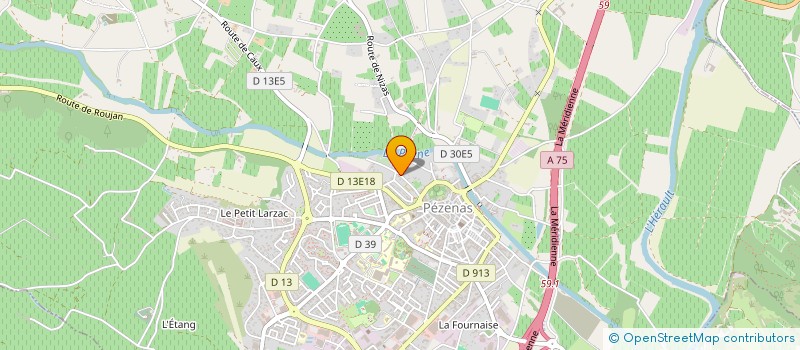 localisation de l'entreprise VILLA VICTORIA  PEZENAS