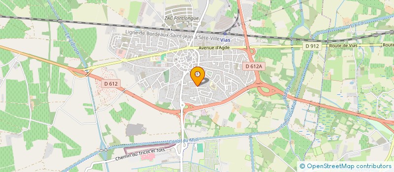 localisation de l'entreprise VILLA VIVA VIAS  VIAS