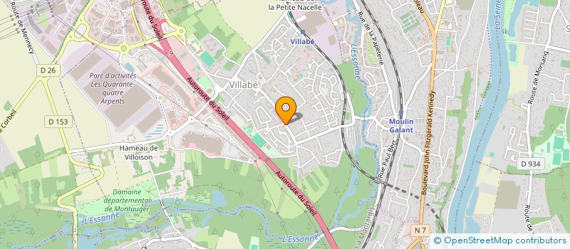 localisation de l'entreprise VILLABE DANSE CLUB  VILLABE