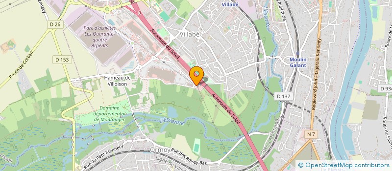 localisation de l'entreprise VILLABE PNEUS  VILLABE