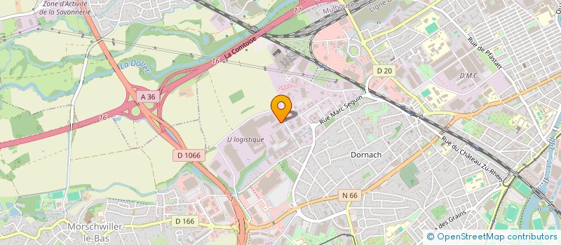 localisation de l'entreprise VILLAC DISTRIBUTION à MULHOUSE