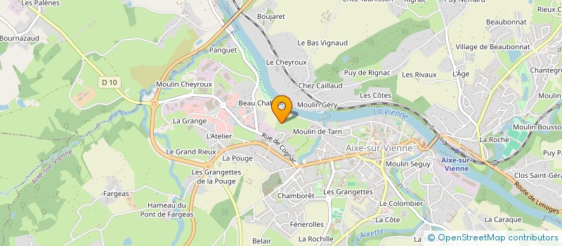 localisation de l'entreprise VILLADONA à AIXE-SUR-VIENNE