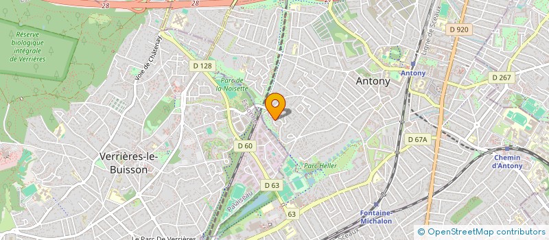 localisation de l'entreprise VILLAGE à ANTONY