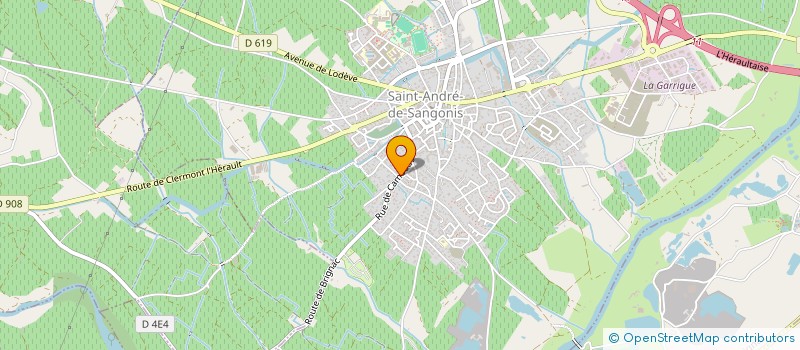 localisation de l'entreprise VILLAGE AZUR  SAINT-ANDRE-DE-SANGONIS