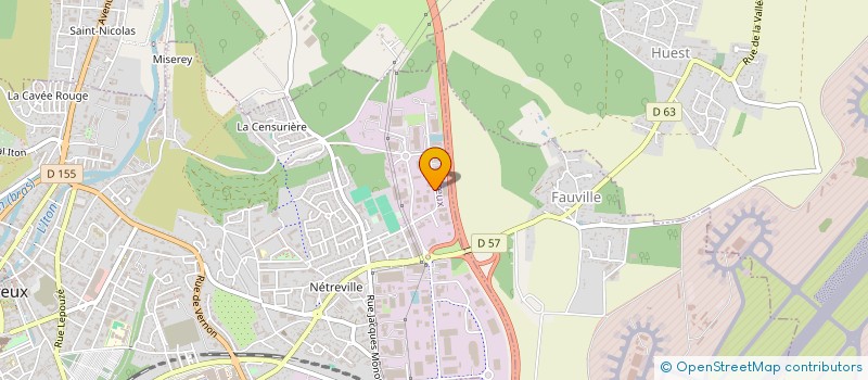 localisation de l'entreprise VILLAGE B  EVREUX