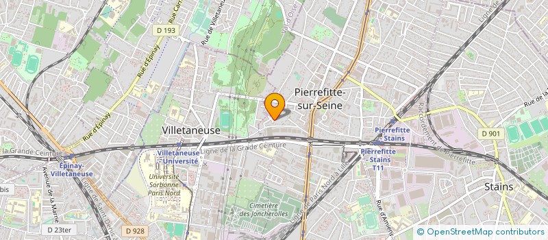 localisation de l'entreprise VILLAGE BANGOUA CAM à PIERREFITTE-SUR-SEINE