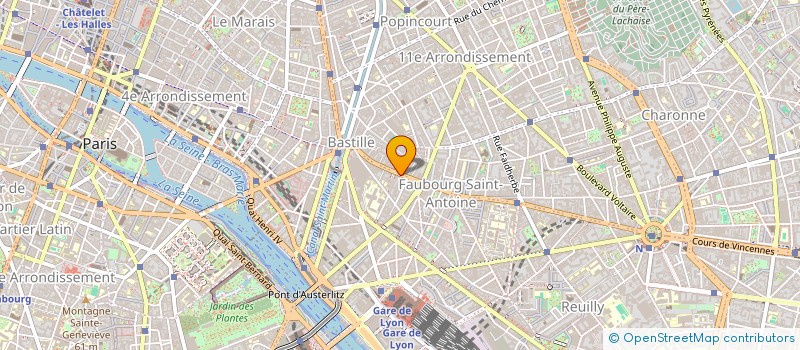 localisation de l'entreprise VILLAGE BRETON-PERROT LAPEYRE  PARIS 12