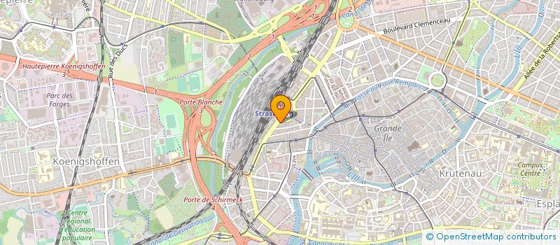 localisation de l'entreprise VILLAGE BY CA ALSACE VOSGES à STRASBOURG