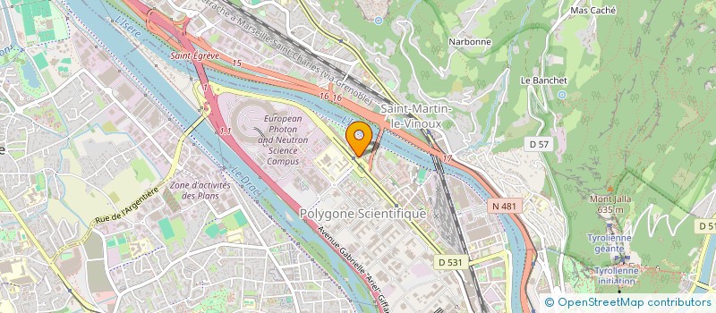 localisation de l'entreprise VILLAGE CA SUD RHONE-ALPES à GRENOBLE