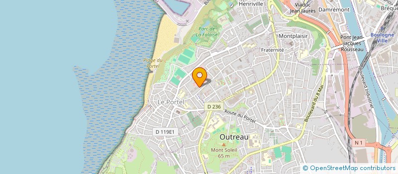 localisation de l'entreprise VILLAGE CAZIN SA  BOULOGNE-SUR-MER