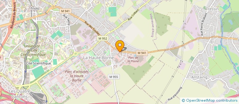 localisation de l'entreprise VILLAGE DE LA HAUTE BORNE à VILLENEUVE-D'ASCQ