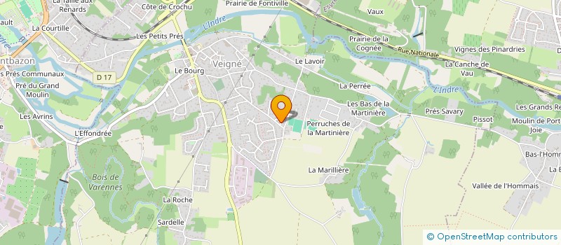 localisation de l'entreprise VILLAGE DES FEMMES  VEIGNE