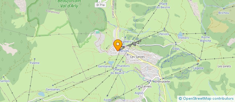 localisation de l'entreprise VILLAGE DES LAPONS - LUD - RDG  HAUTELUCE