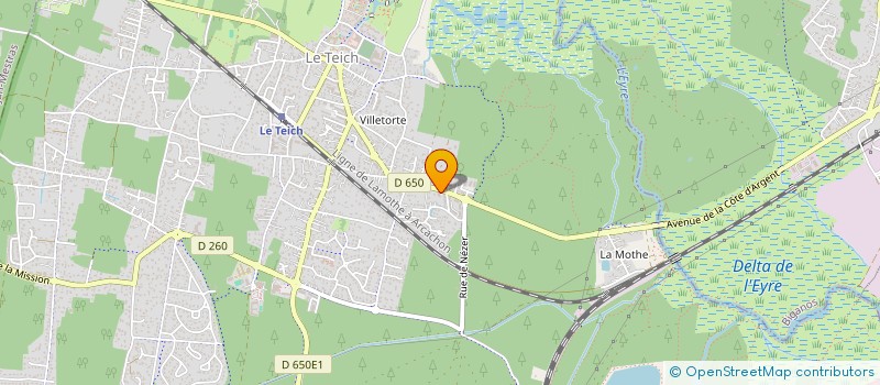 localisation de l'entreprise VILLAGE DROLES D'OISEAUX à LE TEICH