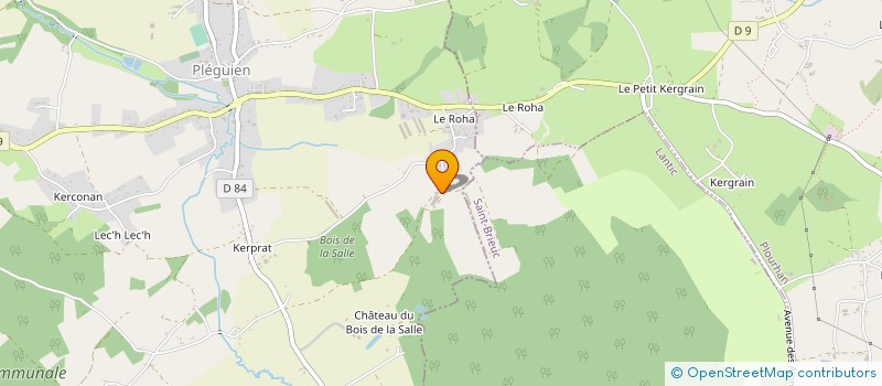 localisation de l'entreprise VILLAGE EQUESTRE DE POUL AR GAST  PLEGUIEN