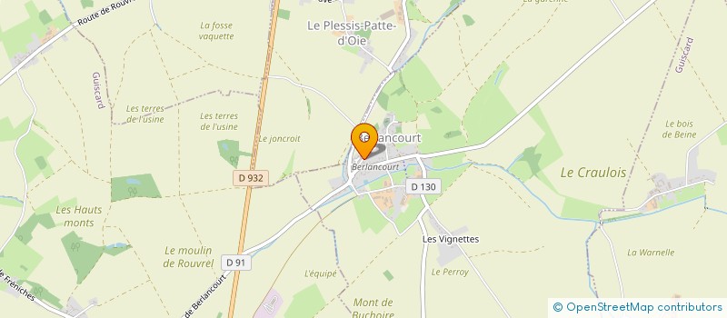 localisation de l'entreprise VILLAGE ET LOISIRS  BERLANCOURT