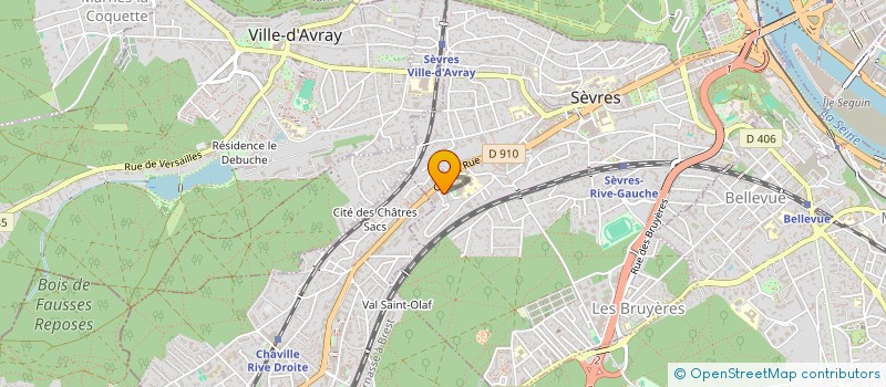 localisation de l'entreprise VILLAGE FRUITS SARL à SEVRES