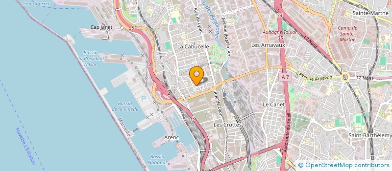 localisation de l'entreprise VILLAGE MEDITERRANEE à MARSEILLE