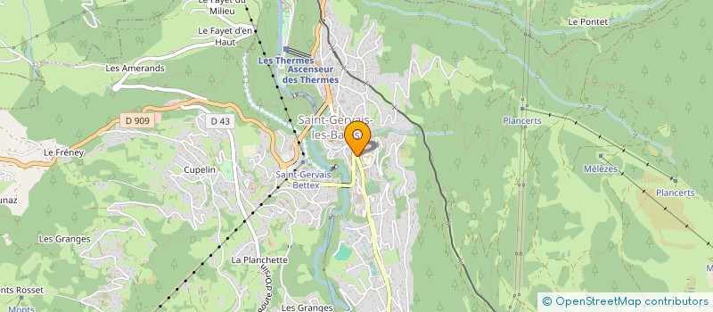 localisation de l'entreprise VILLAGE MONT BLANC  SAINT-GERVAIS-LES-BAINS