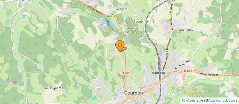 localisation de l'entreprise VILLAGE MONTMARSIS  GOURDON