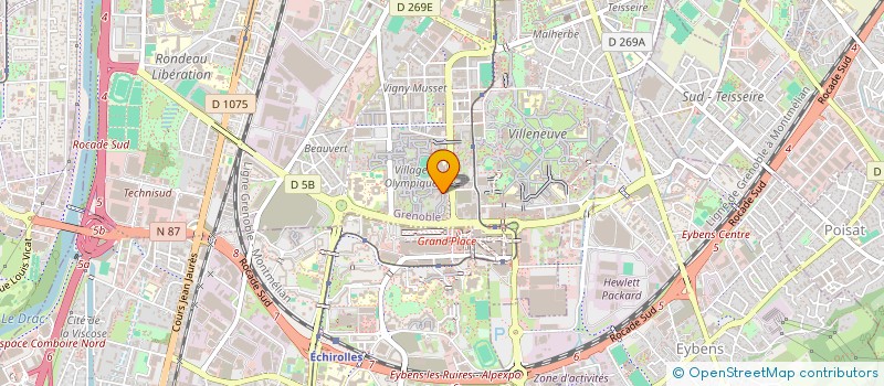 localisation de l'entreprise VILLAGE OLYMPIQUE MUSIQUE  GRENOBLE