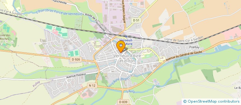 localisation de l'entreprise VILLAGE RESSOURCE D'AVRE ET D'ITON  VERNEUIL D'AVRE ET D'ITON
