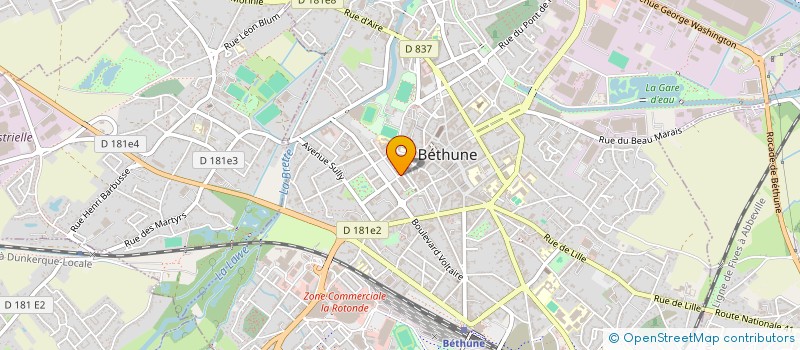 localisation de l'entreprise VILLAGE RETROUVE à BETHUNE