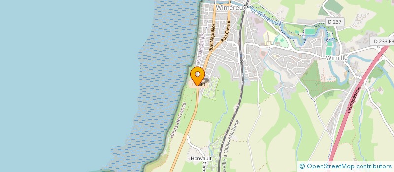 localisation de l'entreprise VILLAGE VACANCES DU HONVAULT  WIMEREUX