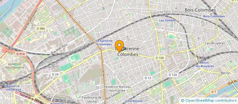 localisation de l'entreprise VILLAGEOIS-SOLUTIONS IMMOBILIERES  LA GARENNE-COLOMBES