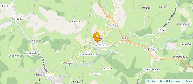 localisation de l'entreprise VILLAGES PARTAGES  MACHEZAL