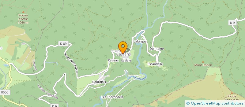 localisation de l'entreprise VILLAGES PERCHES EN MONTAGNE NOIRE  CASTANS