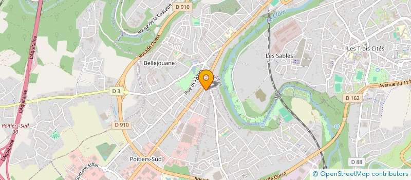 localisation de l'entreprise VILLAGES TV à POITIERS