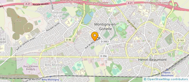 localisation de l'entreprise VILLAIN  MONTIGNY-EN-GOHELLE