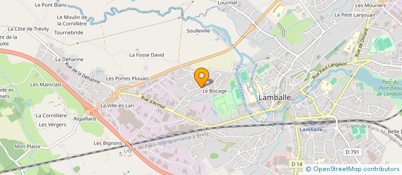 localisation de l'entreprise VILLAJAVEA  LAMBALLE-ARMOR