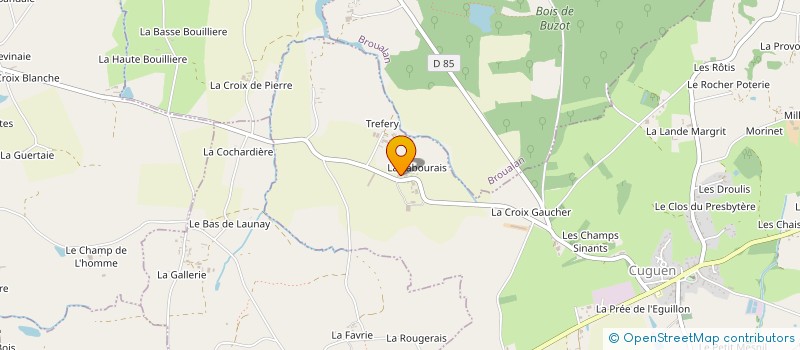 localisation de l'entreprise VILLALARD  CUGUEN