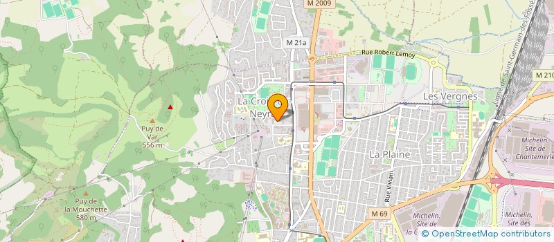 localisation de l'entreprise VILLAMODUL  CLERMONT-FERRAND