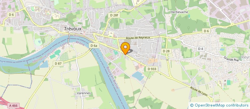 localisation de l'entreprise VILLANCHER- MERLE  TREVOUX