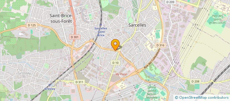 localisation de l'entreprise VILLANE à SARCELLES