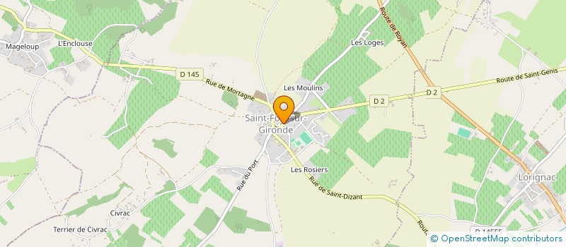 localisation de l'entreprise VILLANIM'PEOPLE  SAINT-FORT-SUR-GIRONDE