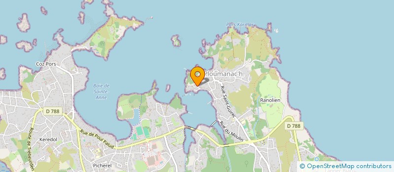 localisation de l'entreprise VILLAPERROSIENNE  PERROS-GUIREC