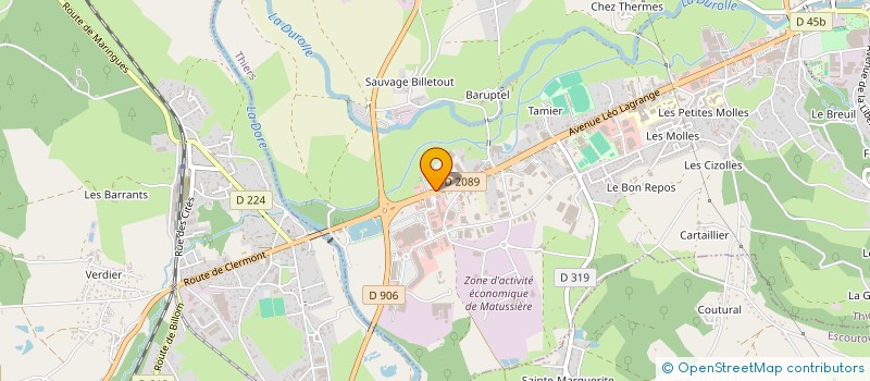 localisation de l'entreprise VILLARCEAU INVESTISSEMENTS  THIERS