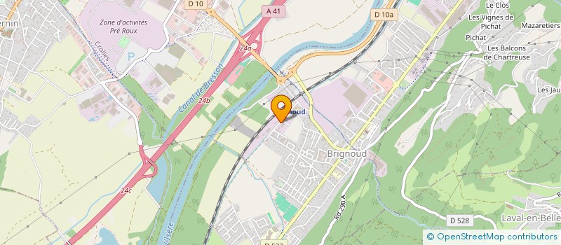 localisation de l'entreprise VILLARD BONNOT CARROSSERIE REPARATION  VILLARD-BONNOT