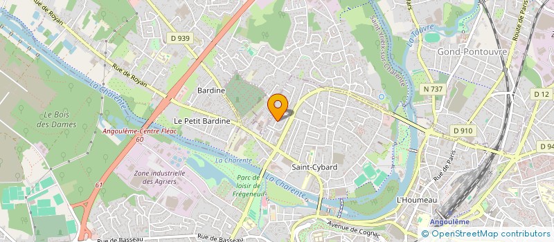 localisation de l'entreprise VILLARD IMMO à ANGOULEME