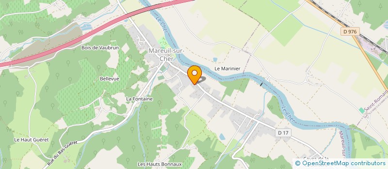 localisation de l'entreprise VILLARD MACONNERIE  MAREUIL-SUR-CHER