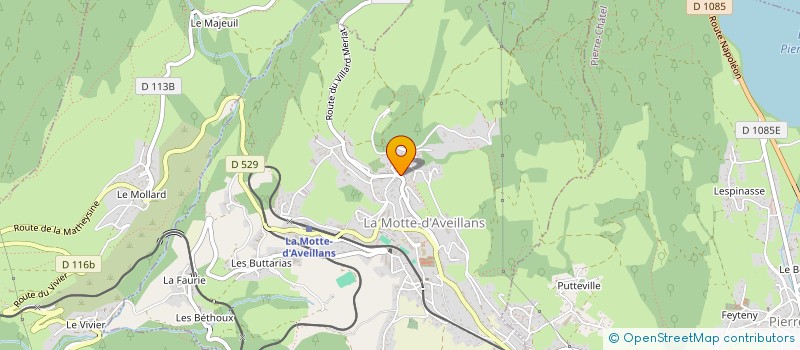 localisation de l'entreprise VILLARD MERLAT  LA MOTTE-D'AVEILLANS