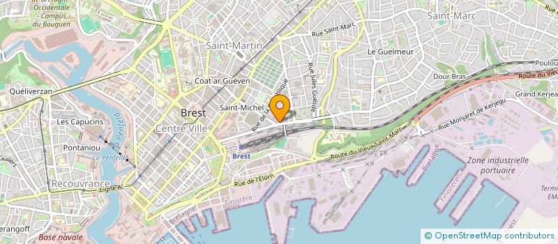 localisation de l'entreprise VILLARET JOYEUSE à BREST