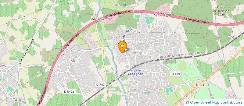 localisation de l'entreprise VILLAROUGE  VERGEZE