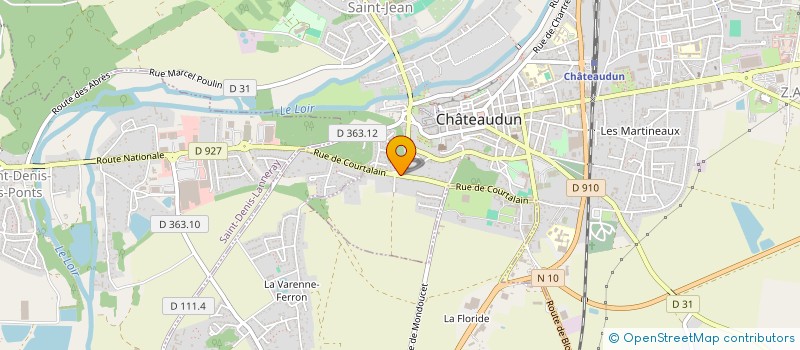 localisation de l'entreprise VILLARS INVEST à CHATEAUDUN