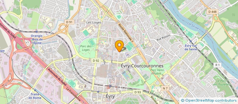 localisation de l'entreprise VILLARTE S à EVRY-COURCOURONNES