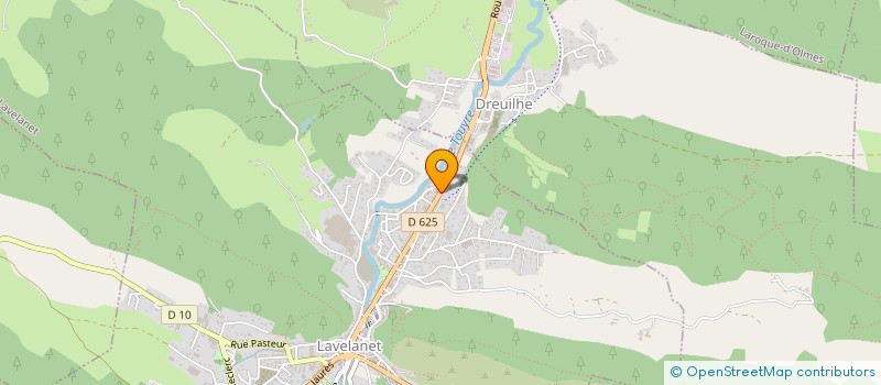 localisation de l'entreprise VILLARY PNEUS à LAVELANET
